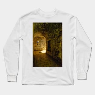 Alleyway in Old Split Long Sleeve T-Shirt